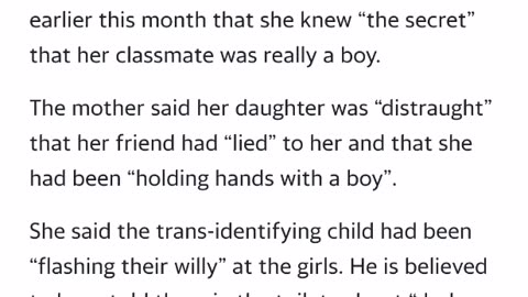 Trans child "flashing willy" says "spirits will suck souls out"