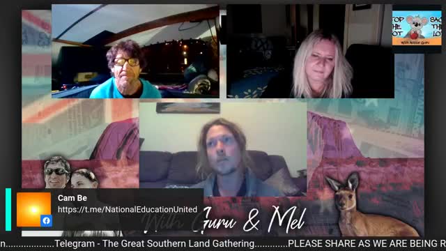 Guru and Caz with Cole doing a VICTORY LAP!