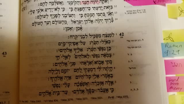 Psalm 42 As the Dear in Hebrew!