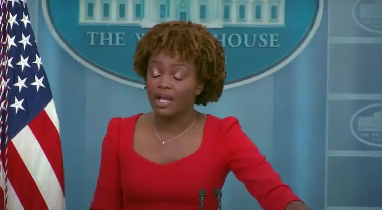 WATCH: Pres Sec Realizes She’s in Trouble Immediately after Peter Doocy Question