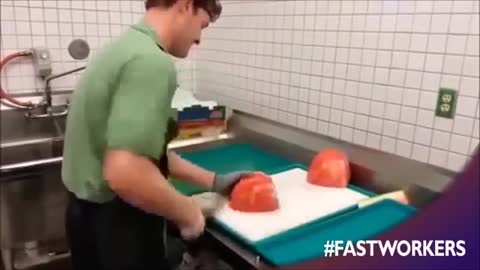 fast way to cut watermelon