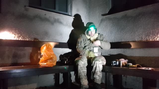 Coffee time at POSTBRIDGE Dartmoor 14th Dec 2022