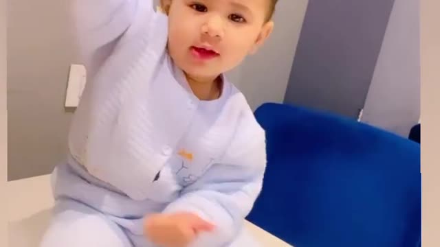 Cute Baby playing