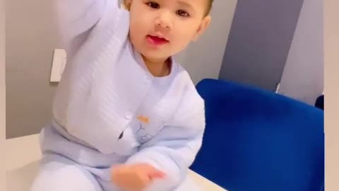 Cute Baby playing