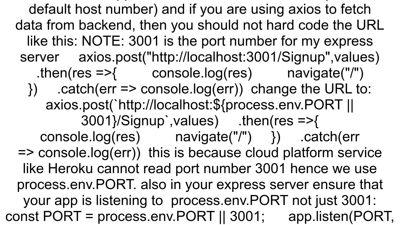 Failed to load resource netERR_CONNECTION_REFUSED Error after deploy