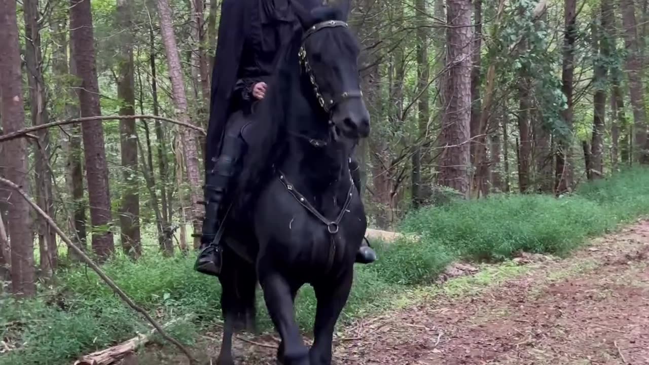 Epic Scary Halloween on a horse