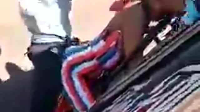 Dancing on a moving truck