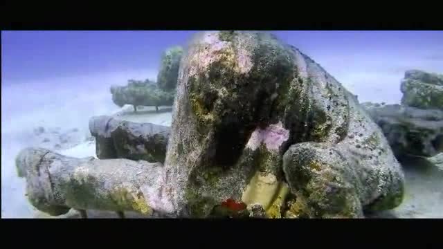 Remains Of Lost Soldiers Statues Under Water