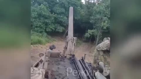 🇷🇺🇺🇦 Combat work of self-propelled mortars.