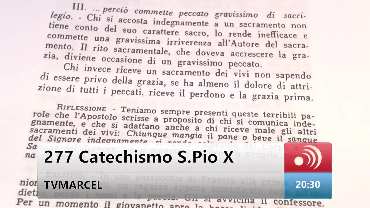 277, 278, 279 Catechismo San Pio X