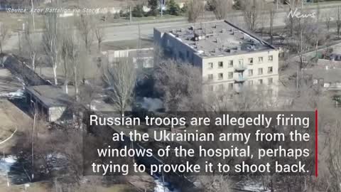 Breaking news.😱 Mariupol hospital staff, patient 'taken hostage' by Russian force.