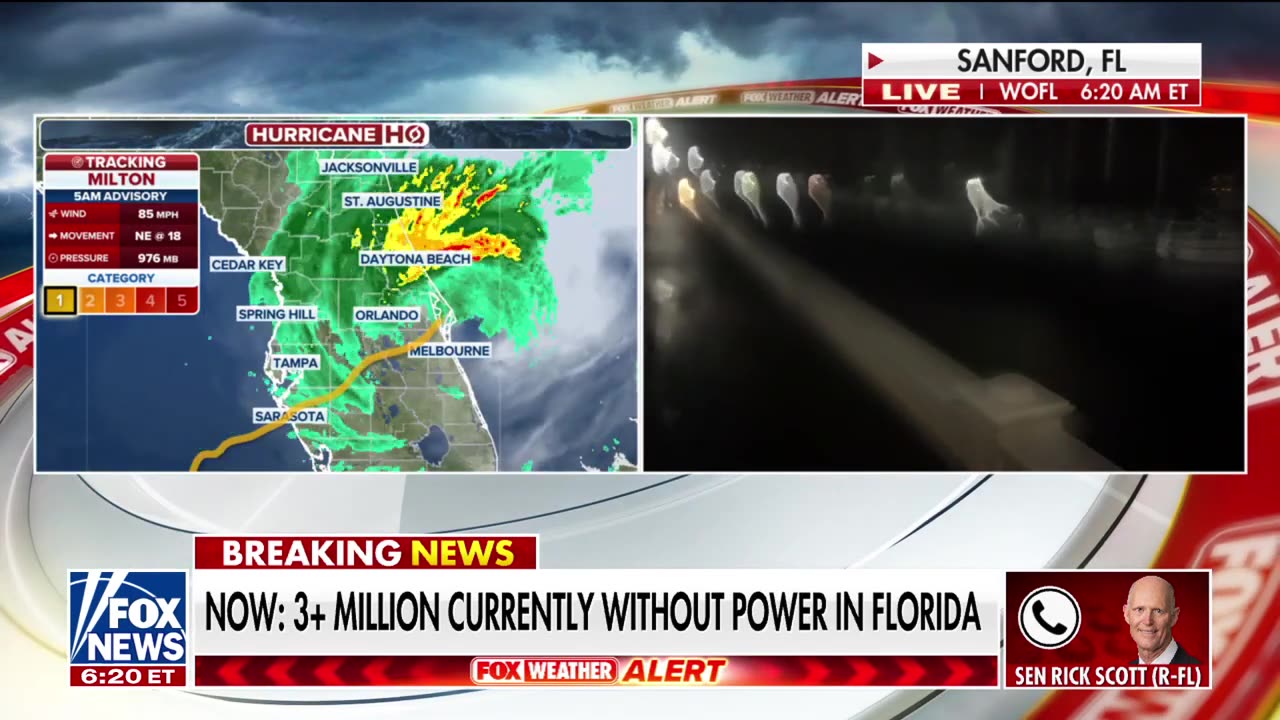 'DEVASTATING' Millions of Floridians without power following Milton's deadly tornadoes