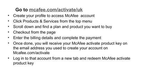 mcafee.com/activateuk