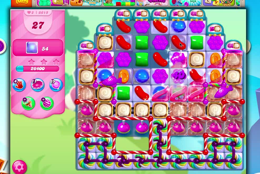 Candy Crush Level 8615 (No Boosters) 1/22/21 version