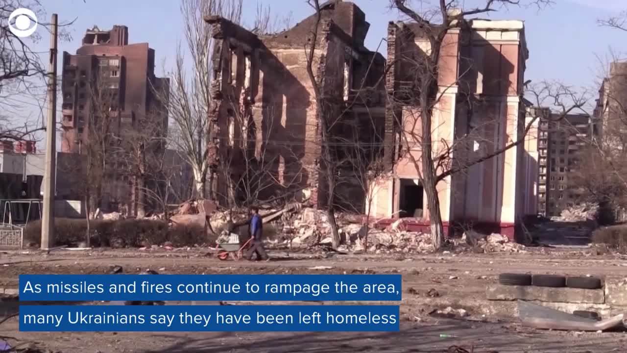 Mariupol residents lose their homes to Putin's ongoing attack on Ukraine