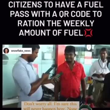 Sri Lanka limits you how much fuel you can buy you think it could not be happening here?
