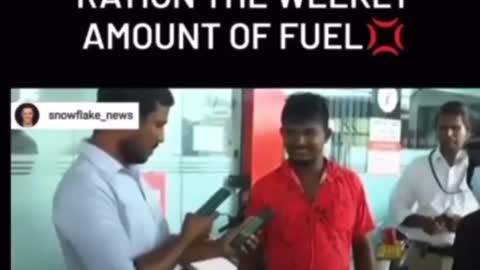 Sri Lanka limits you how much fuel you can buy you think it could not be happening here?