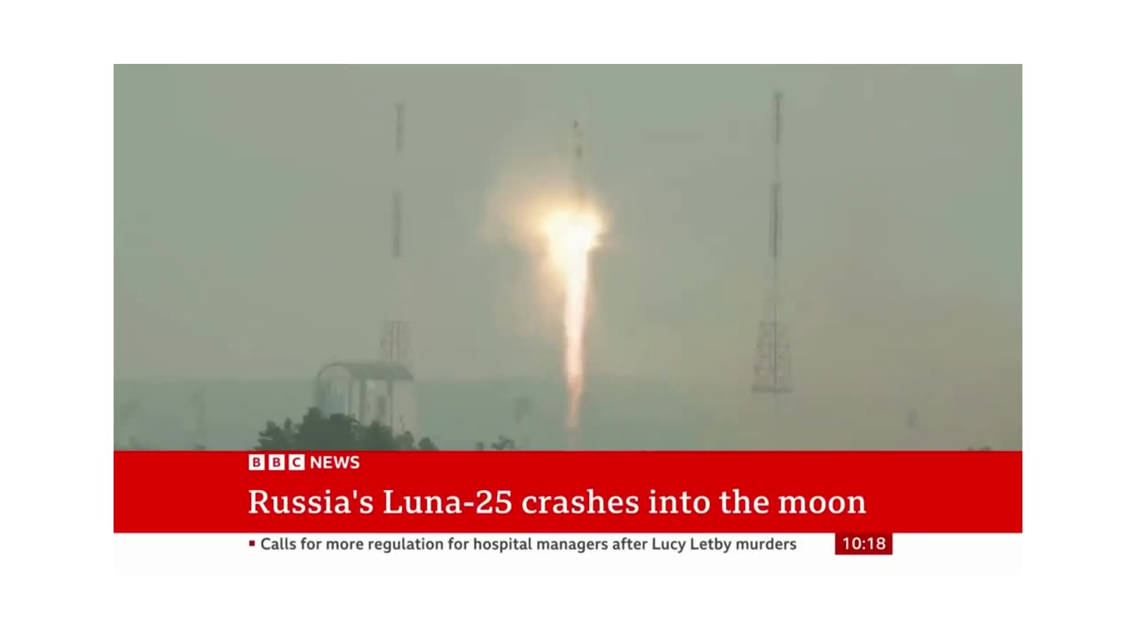 Russian spacecraft crashes into the Moon