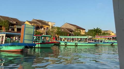 It’s on the river in Vietnam by boat