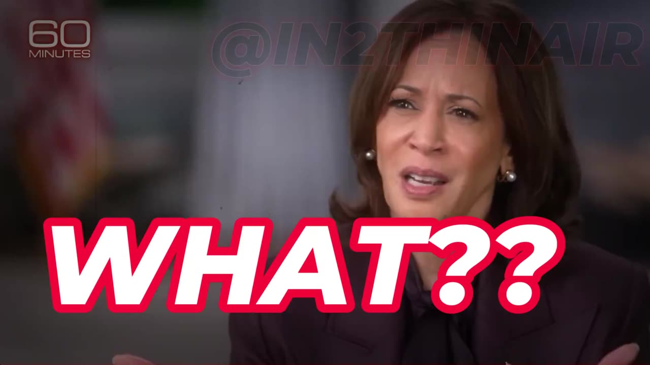 SO...60 Min had the all-mighty interview with Kamala Harris, and...