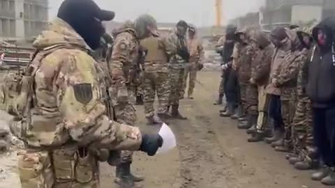 Russians Attempting to Accost Uzbek Construction Workers