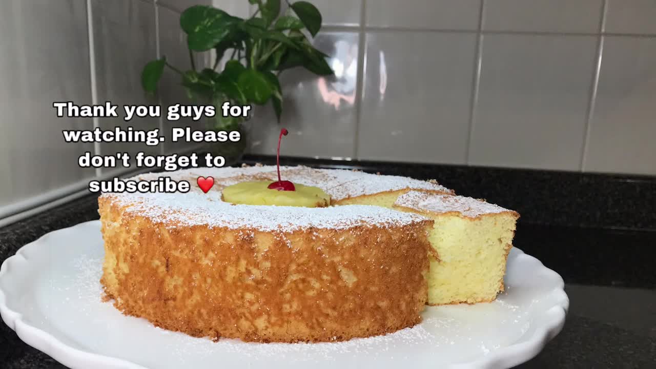 Five Eggs Pineapple Chiffon Cake