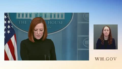 Jen Psaki Holds Briefing After Biden Announces Extra Troop Deployments To Europe