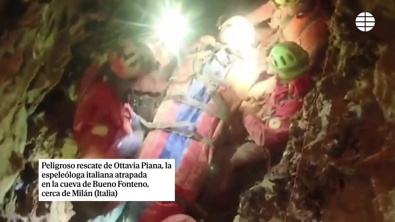 Peligroso rescate de Ottavia Piana, la espeleóloga italiana atrapada en la cueva de Bueno Fonteno