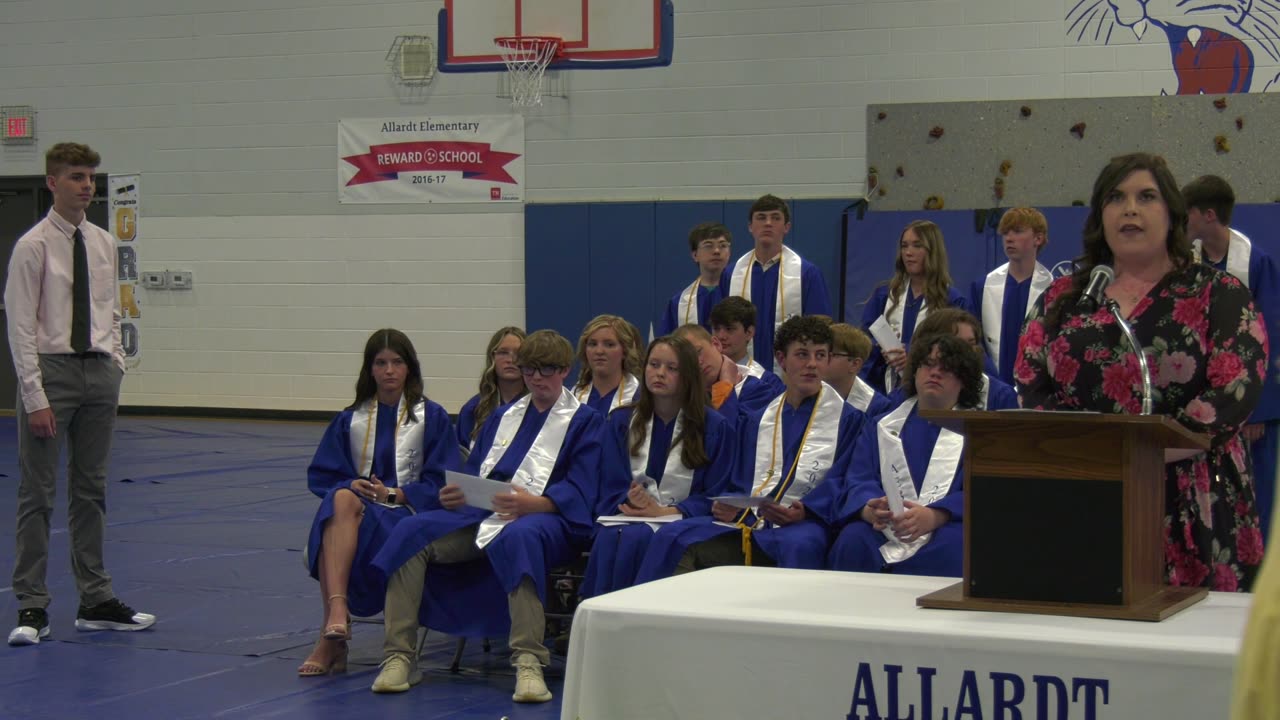 Allardt Elementary Eighth Grade Graduation 2024