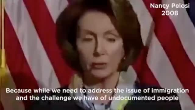 2008 NANCY PELOSI SAYS WE DON'T NEED MORE UNDOCUMENTED PEOPLE
