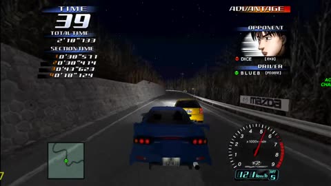 Initial D Arcade Stage 3 - Mazda RX7 Spirit R Legend Of The Street Walkthrough Pt 22(Flycast HD)