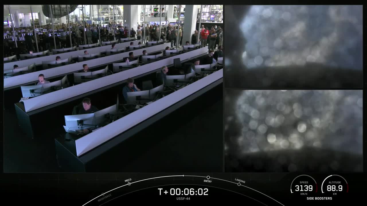 SpaceX Falcon Heavy launches classified Space Force satellites, nails landings