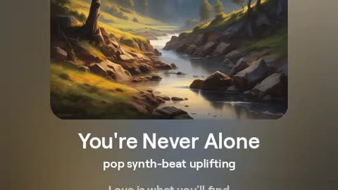 You're never alone AI generated song