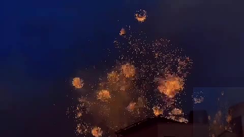 The beautiful fireworks