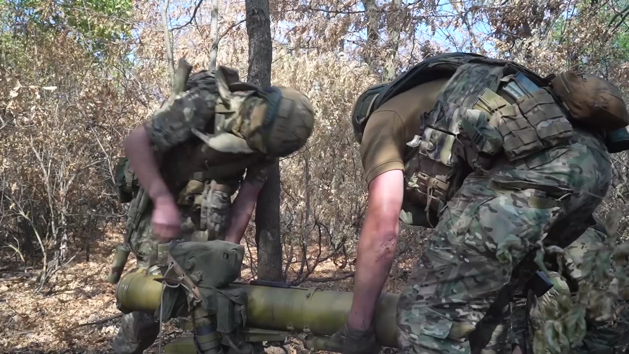 A Russian ATGM destroyed an Armed Forces of Ukraine (AFU) tank in the Zaporozhye region