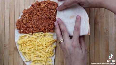 Crunch wrap chicken keema wrap
