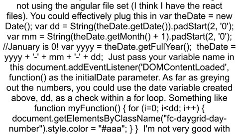 Angular full calendar ver 5 hide past dates or disable click on past dates