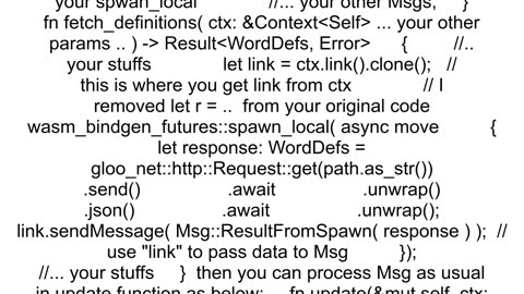 How to get a value out of a wasm_bindgen_futuresspawn_local