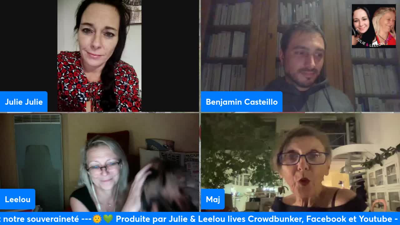 Présentation NEW WORLD TOGETHER avec Benjamin Casteillo, Julie, Leelou & Maj 25/10
