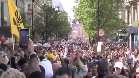 Manifestação em Londres contra as restrições