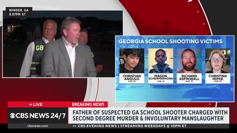 OFFICIALS GIVE UPDATE: Arrest of Georgia school shooting suspect's father | full video