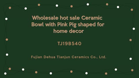 how to find good Ceramic Bowl with Pink Pig shaped supplier?