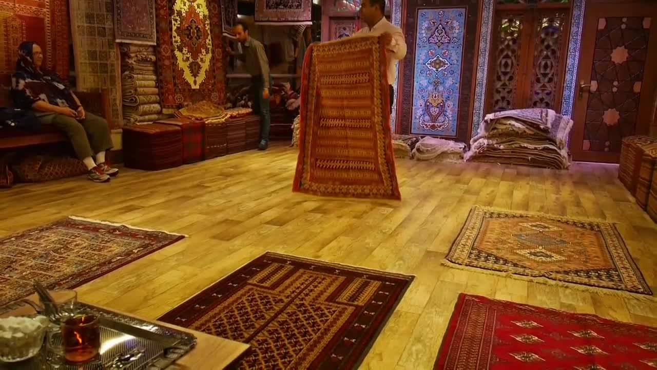 Iranian and turkish style carpets