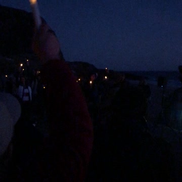 New Years Eve Worship Service On A California Beach
