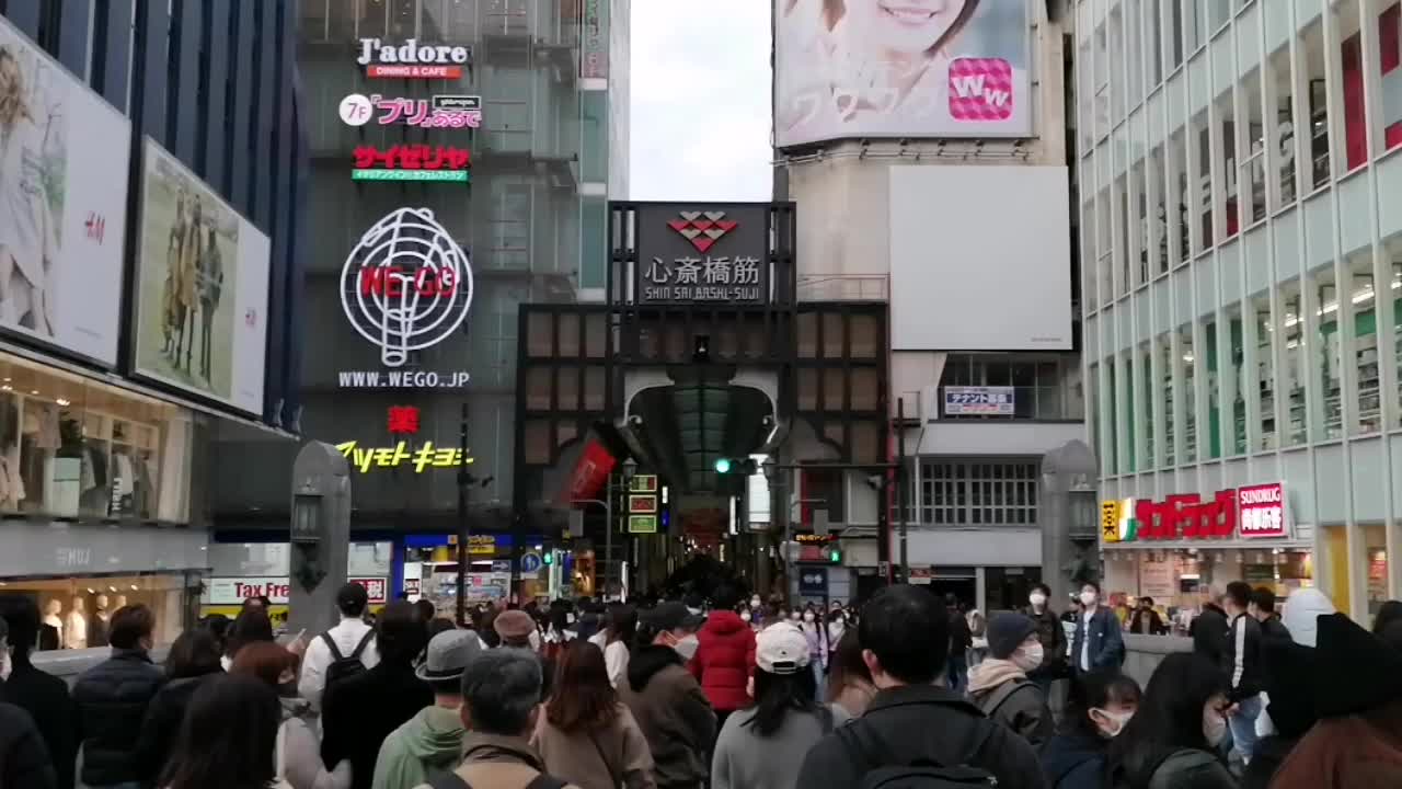 So many people in namba Osaka