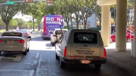 Biden's Campaign Bus Runs Red Light To Avoid Trump Supporters