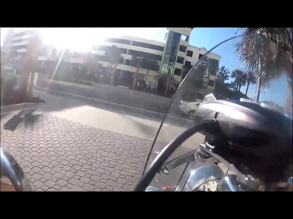 Myrtle Beach Bike Week 2014-Ride From The Beach Bar Back To The Condo