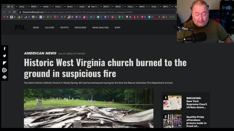 WV historical Catholic church burns to the ground considered arson