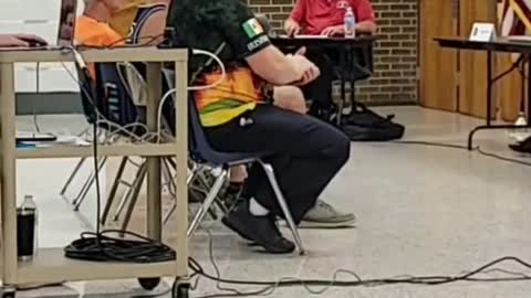 "Papa I can't breathe" - Grandpa breaks down at School Board meeting