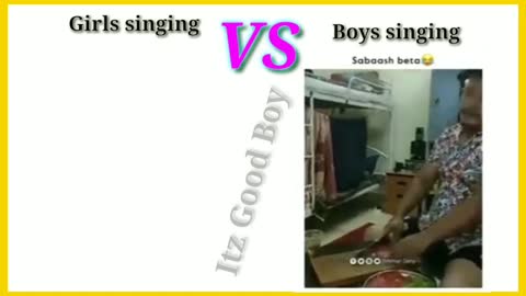 girls vs boy singing